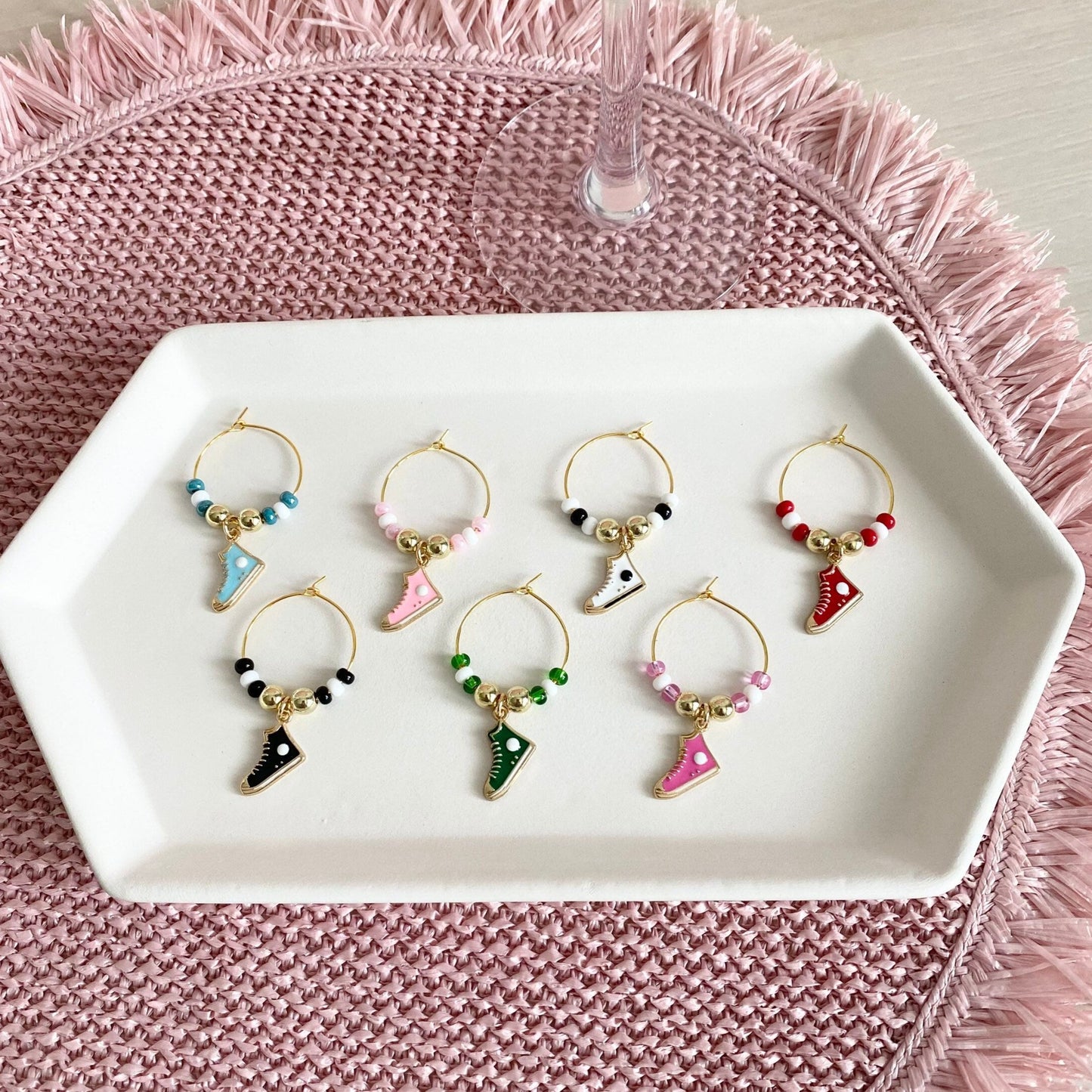 Sneaker Wine Glass Charms