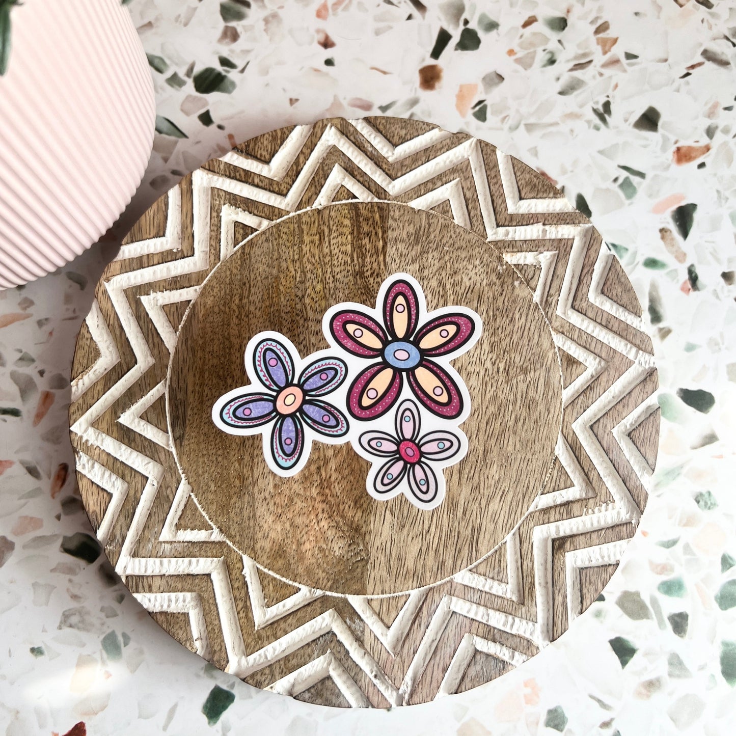 Groovy Flower Sticker