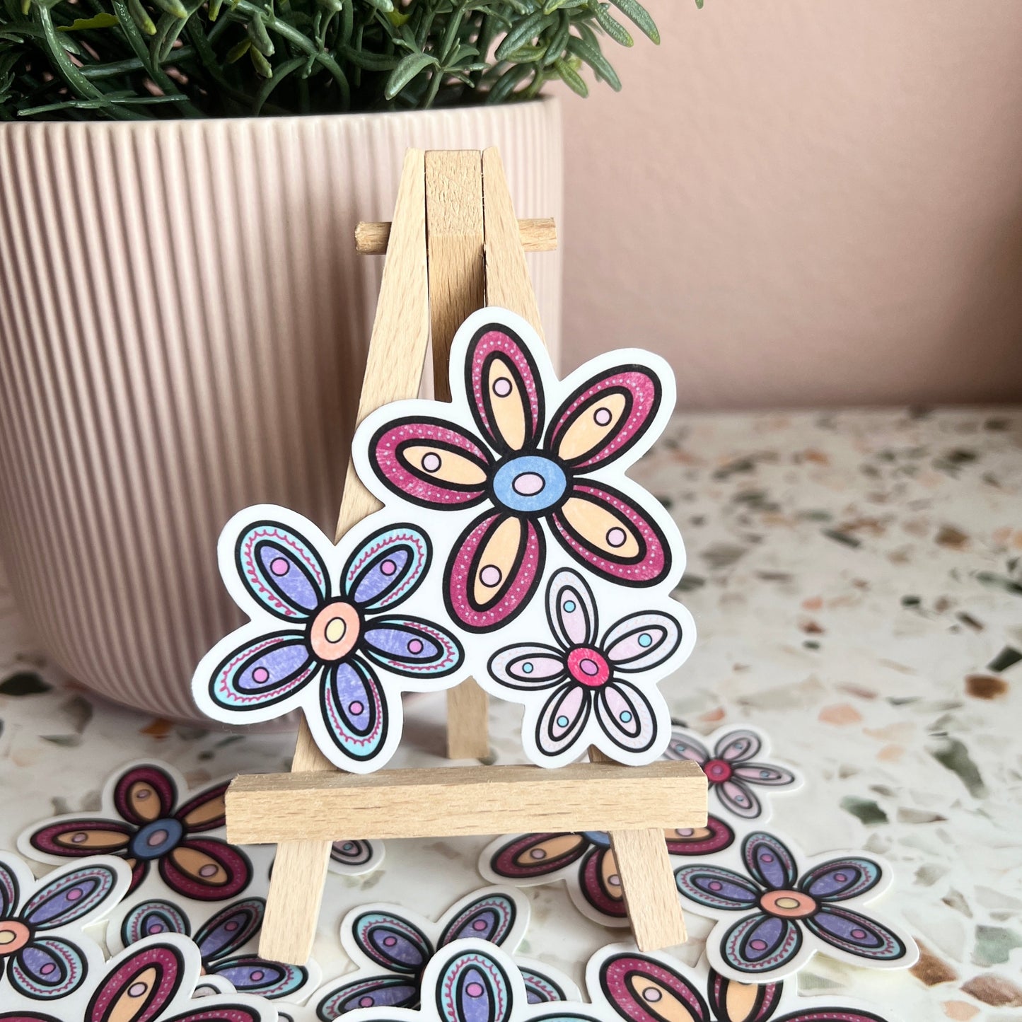 Groovy Flower Sticker