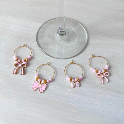 Bow Wine Charms