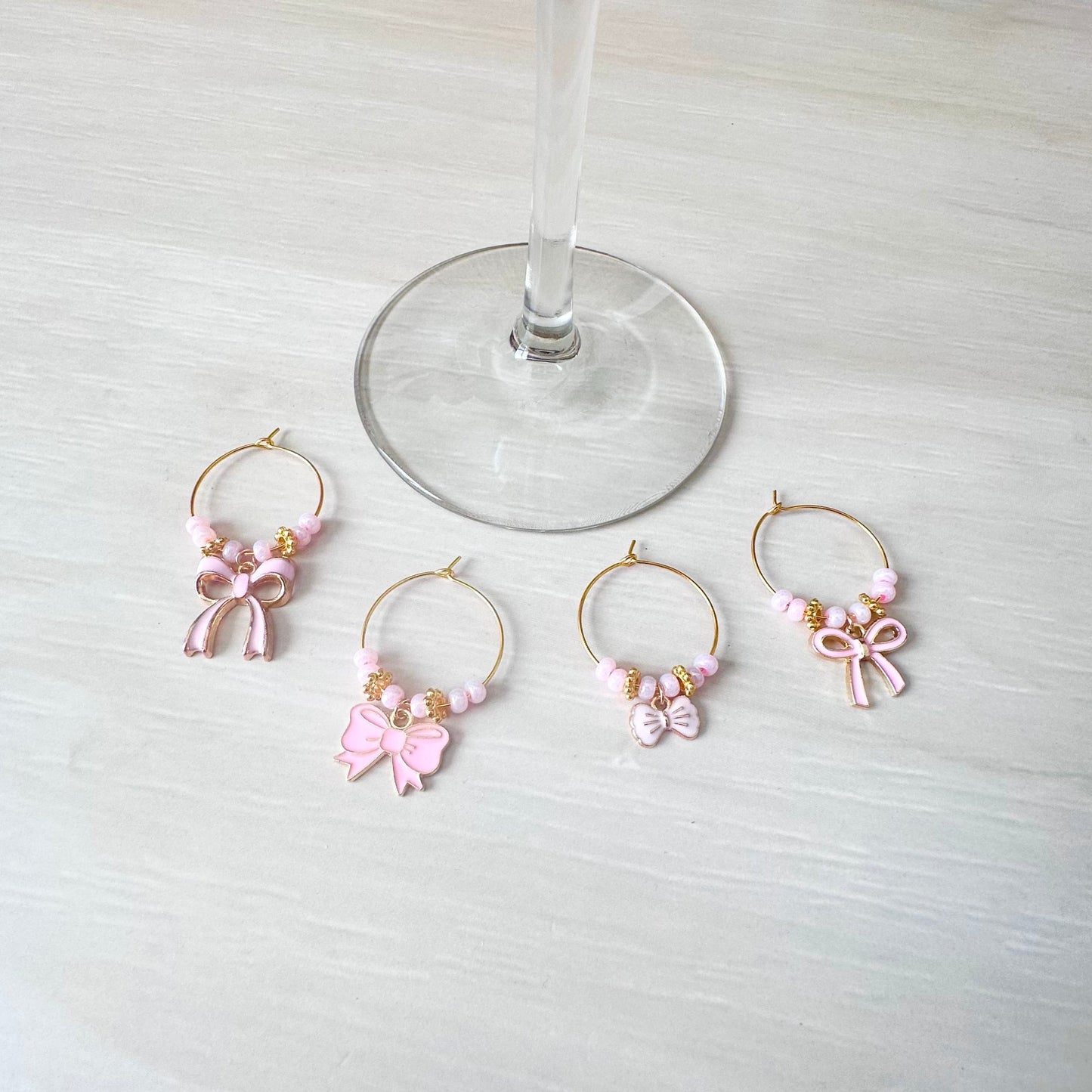 Bow Wine Charms